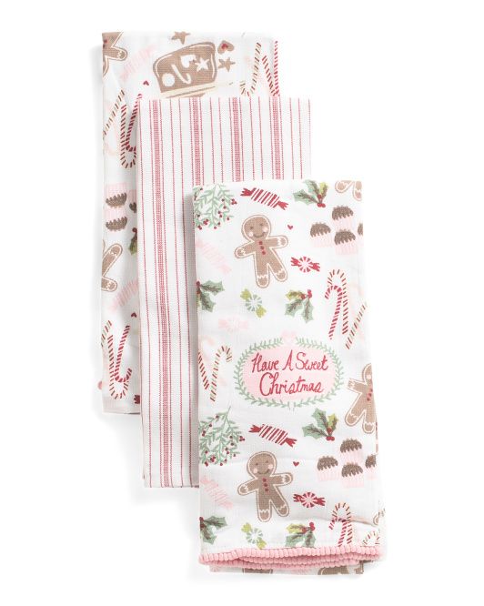 3pk Christmas Sweets Kitchen Towels | TJ Maxx