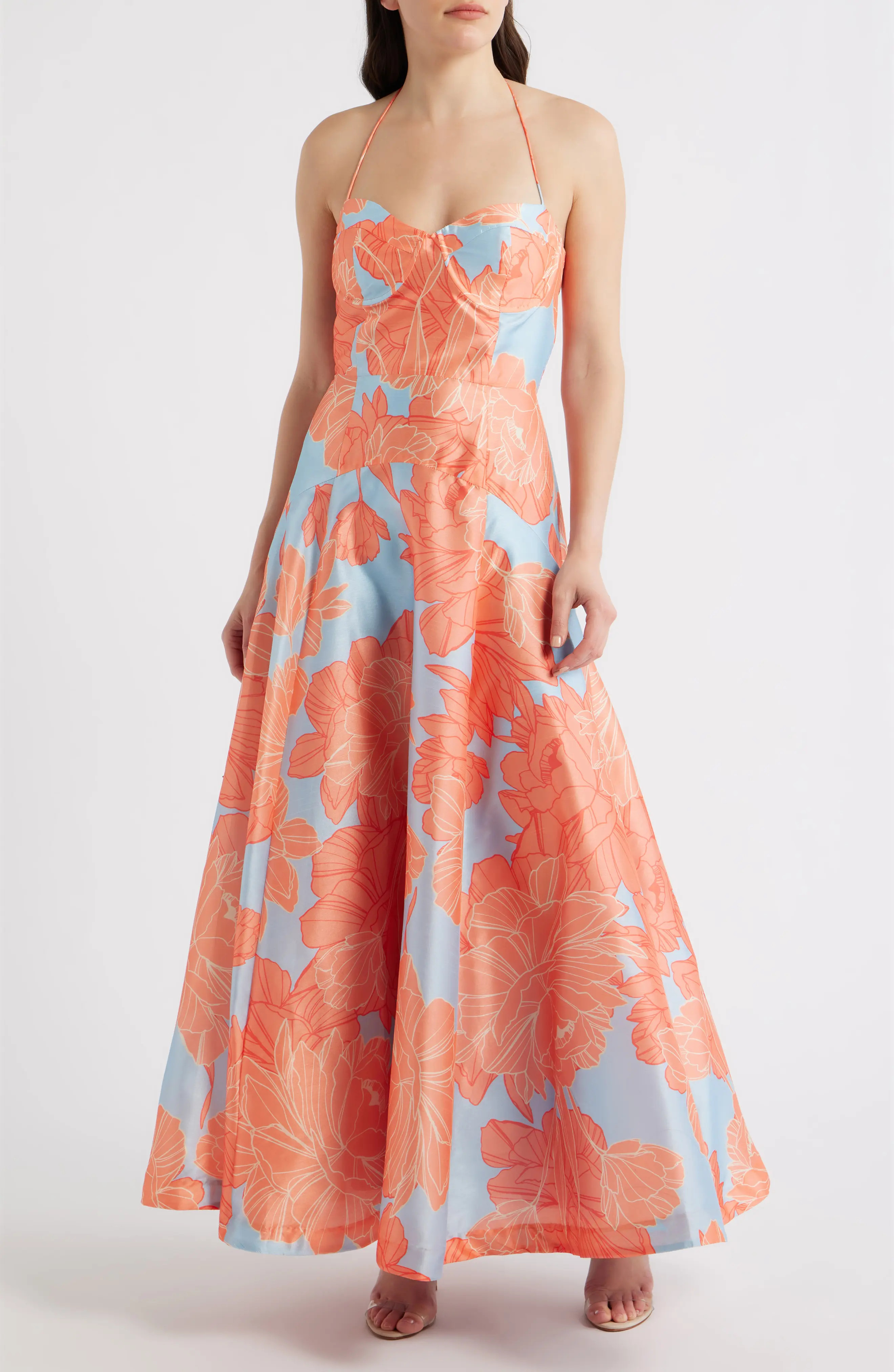 Hutch Saige Floral Sweetheart Neck Cocktail Dress (Women) | Nordstrom | Nordstrom