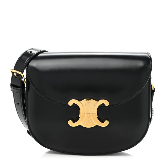 Shiny Calfskin Teen Besace Black | FASHIONPHILE (US)