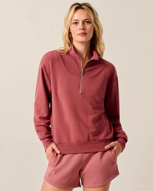 Naomi Rib Knit 1/4 Zip | johnnie O