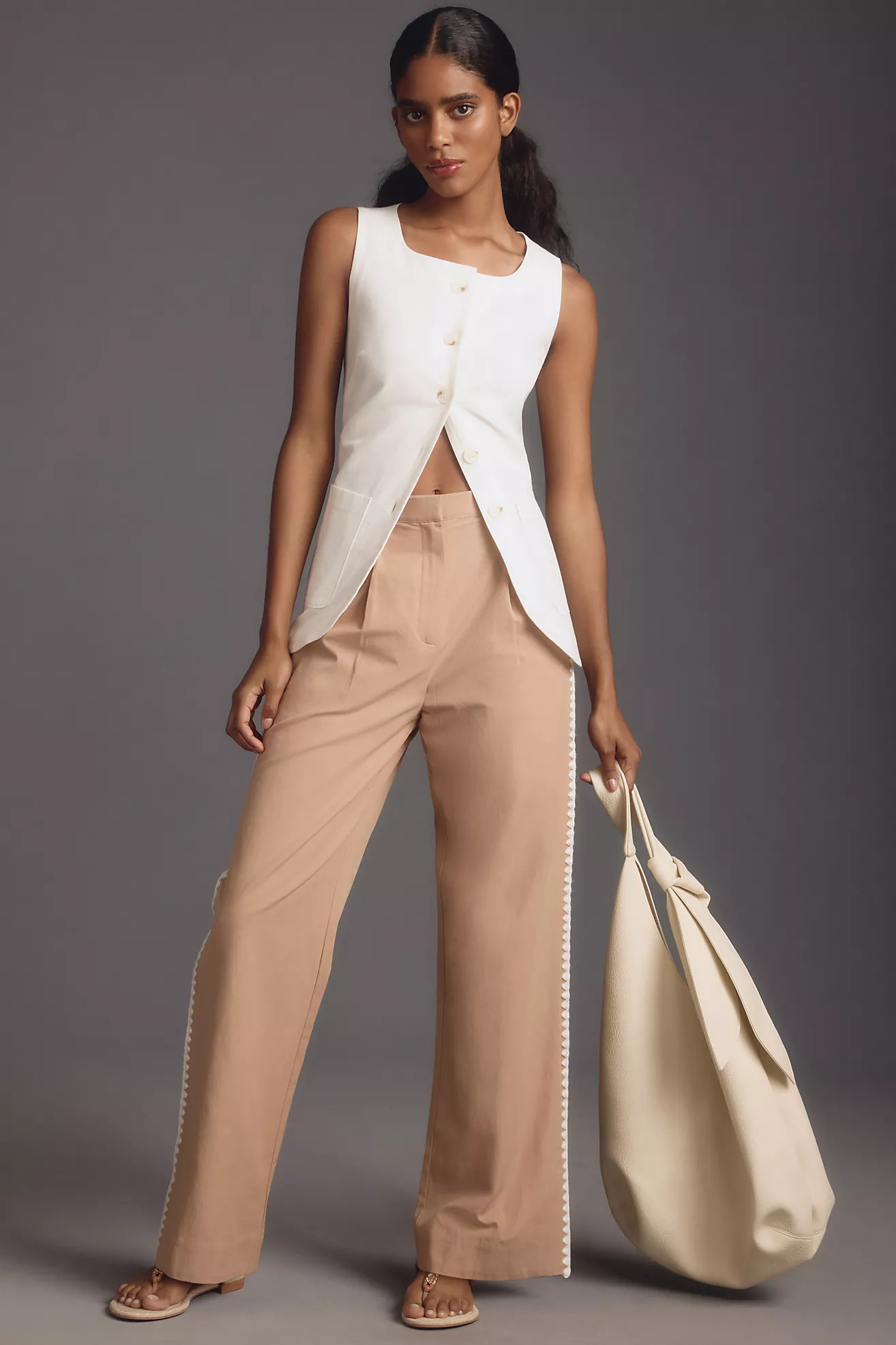 Maeve Knotted Bow Slouchy Bag | Anthropologie (US)