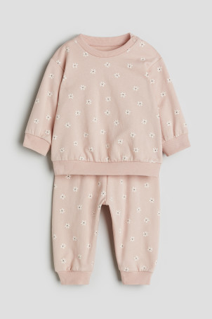 2-piece Sweatsuit - Light blue/vehicles - Kids | H&M US | H&M (US + CA)