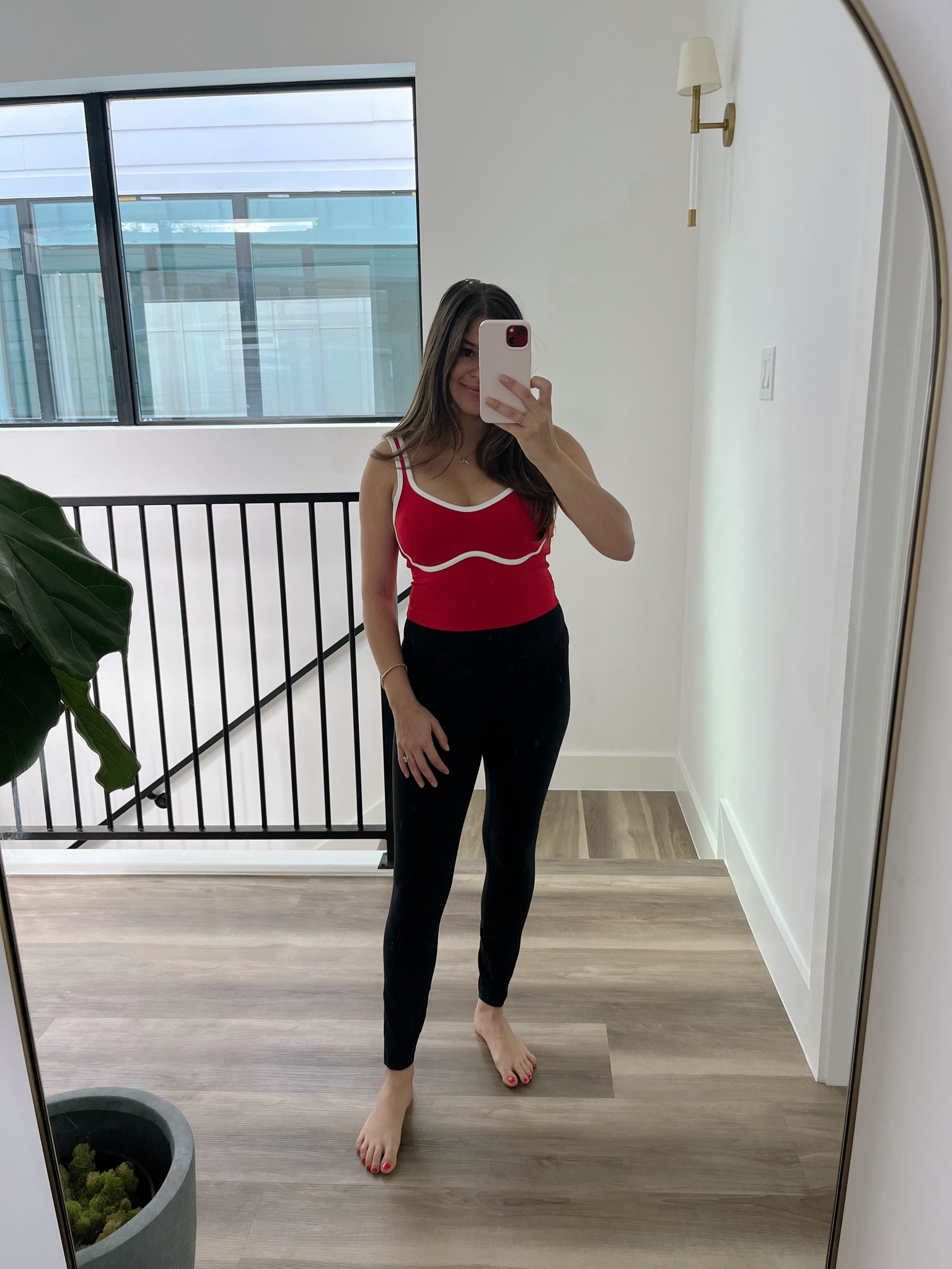 This Amazon top is 10/10 , super flattering and comes in 8 colors- I sized up to a medium for this postpartum body. 

Amazon find. Fitness top. Athleisure. Red workout top. Cropped workout tank. Sweetheart neckline. Crz yoga. 

#LTKfitness #LTKfindsunder50