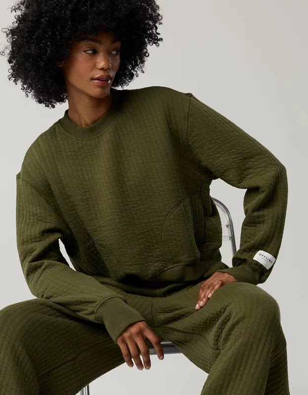 OFFLINE By Aerie Coffee Run Crewneck | Aerie