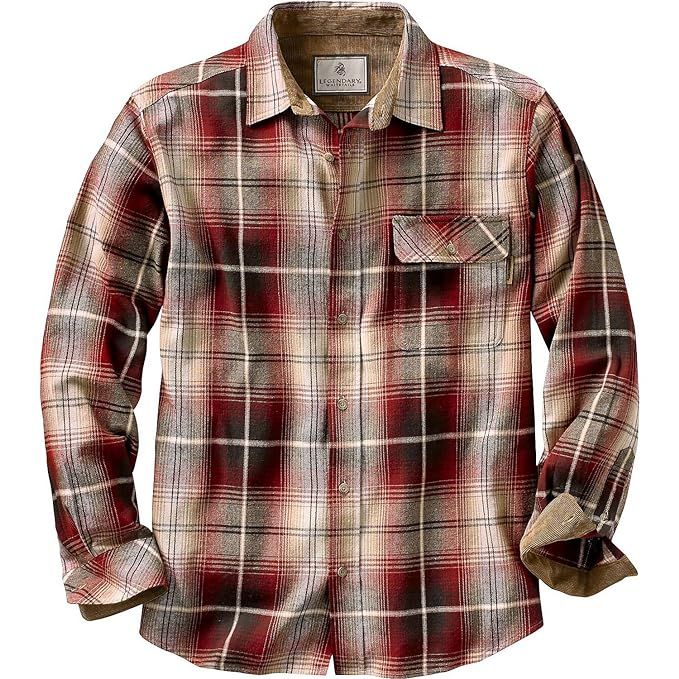 Legendary Whitetails Mens Buck Camp Flannel Shirt | Amazon (US)
