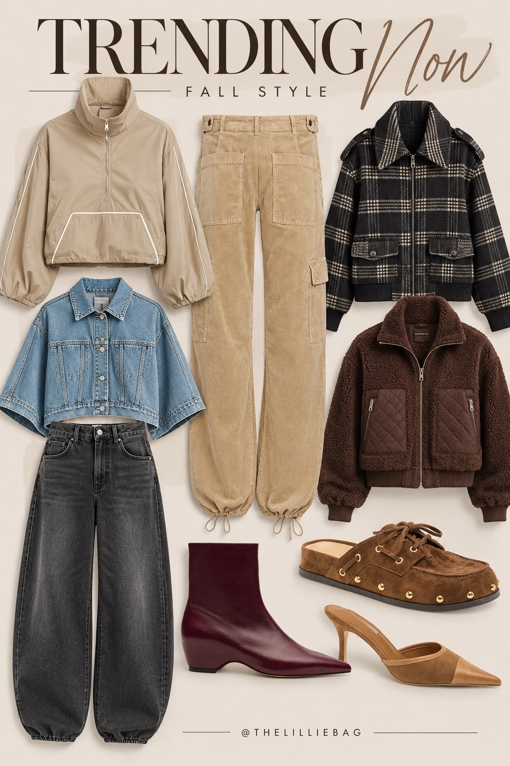 Fall trends I’m loving right now. 🍂 Barrel denim, rich chocolate browns, statement jackets, and shoes that make the outfit. SO many good finds!
🤎🤎🤎




Fall fashion 2026. Fall outfit ideas. Trending fall style. Barrel jeans. Fall jackets. Burgundy boots. Chocolate brown. Casual chic outfits.