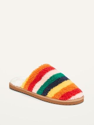 Faux-Fur-Lined Sherpa Slippers For Women | Old Navy (US)