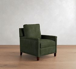 Tyler Square Arm Leather Recliner | Pottery Barn (US)