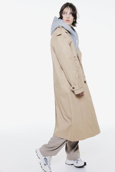 Twill trench coat - Beige - Ladies | H&M GB | H&M (UK, MY, IN, SG, PH, TW, HK)