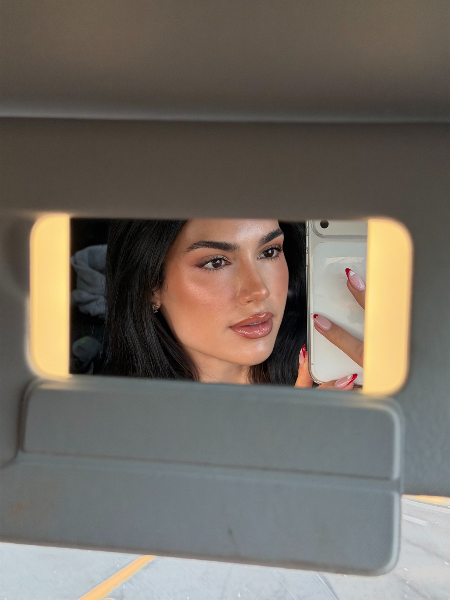 Lip combo: road peptide lip tint in espresso & makeup forever lip pencil in anywhere caffeine  ￼