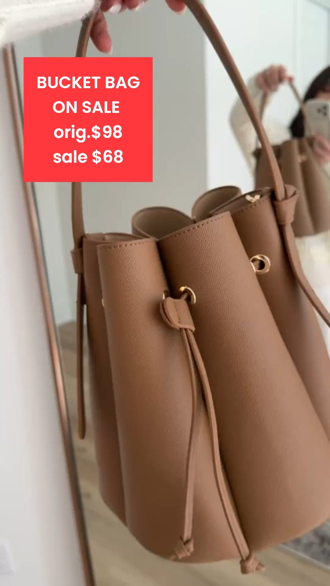 Anthropologie bucket bag on sale gor $68.

#LTKSaleAlert
