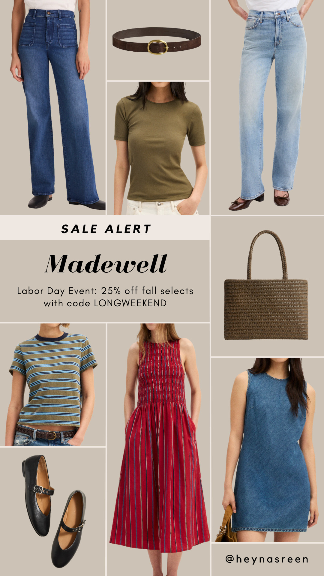 Get 25% off fall selects at Madewell with code LONGWEEKEND!

#LTKSaleAlert