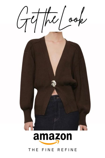 Amazon fashion - this on trend cardigan with hammered metal button closure is gonna go fast! 

#LTKstyletip #LTKbeauty #LTKfindsunder100