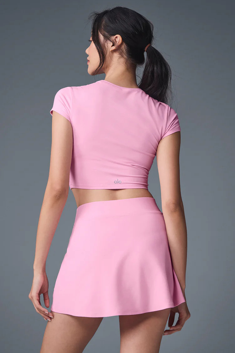 Alosoft Crop Finesse Short Sleeve | Alo Yoga (US)