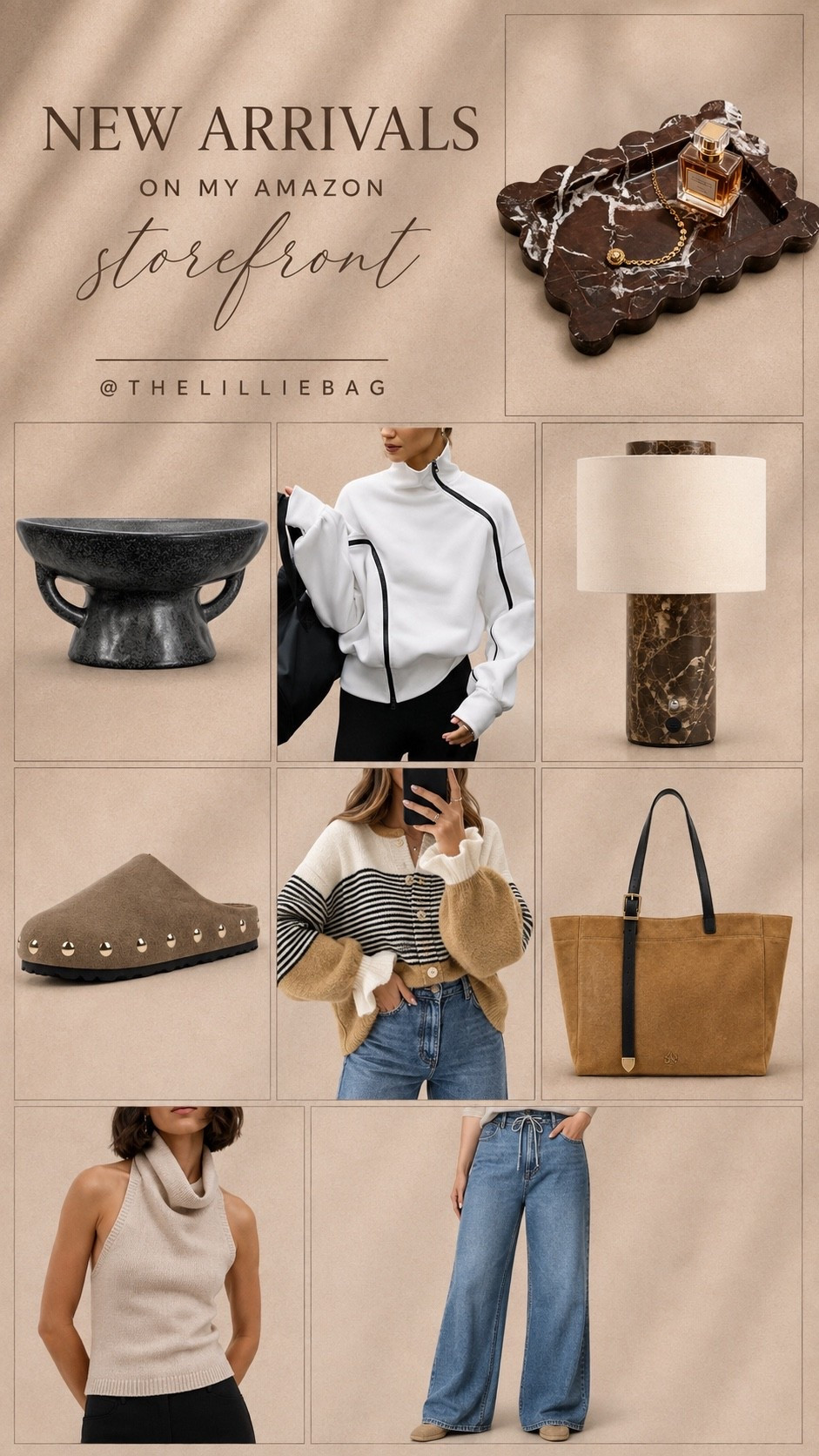 New Amazon arrivals and I’m loving this mix for early fall 🤎 From cozy knits + elevated jackets to wide-leg denim, suede accessories and a few luxe-looking home finds, everything feels so good for transitioning into the new season.

Amazon new arrivals, Amazon storefront, early fall fashion, fall outfits 2026, wide leg jeans, fall sweaters, suede bag, neutral fashion, Amazon home finds, transitional style, fall wardrobe, Amazon fashion finds

#LTKootd #LTKSeasonal