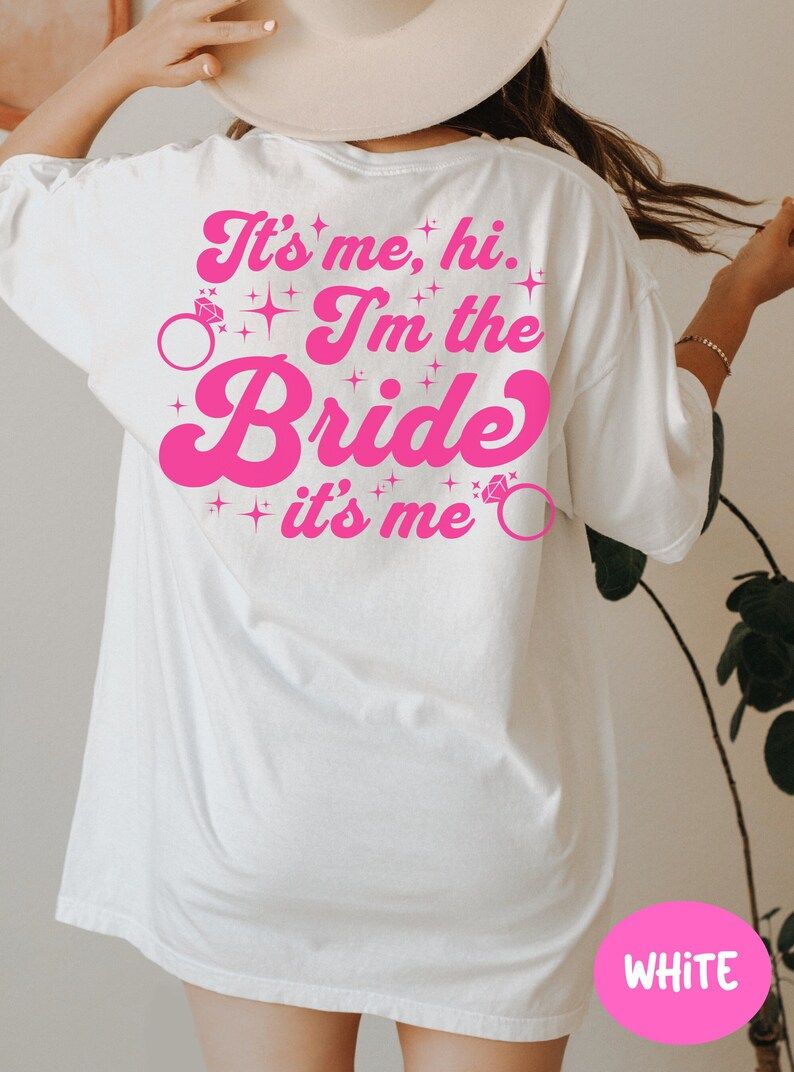 Hi Its Me Im the Bride T-shirt Retro Bride Shirt Trendy - Etsy | Etsy (US)
