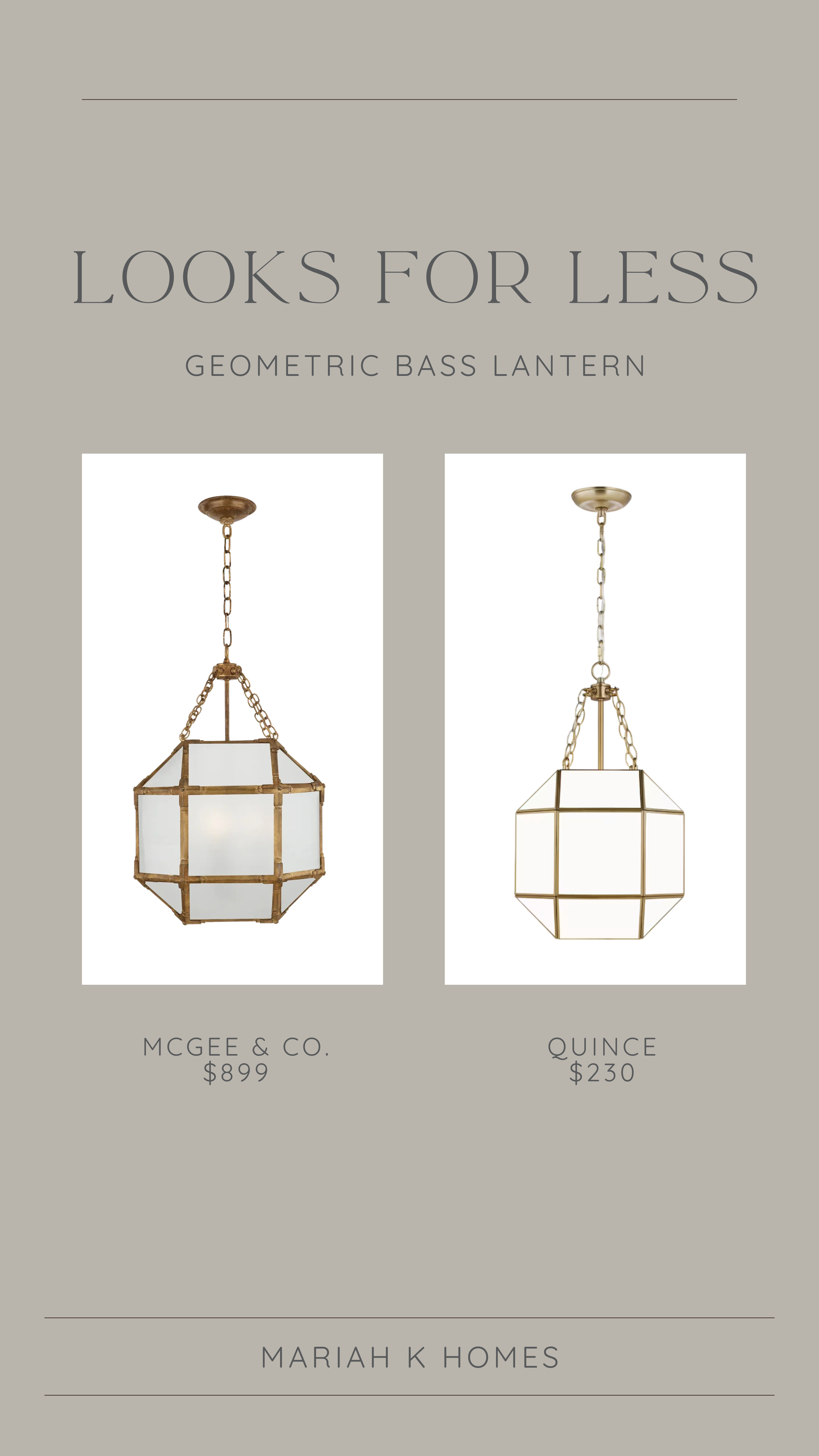 Love this high-end look for less ✨ Geometric lanterns like these are everywhere in designer spaces, and Quince has an incredible option that delivers the same impact for a fraction of the price. 

 #LTKHome