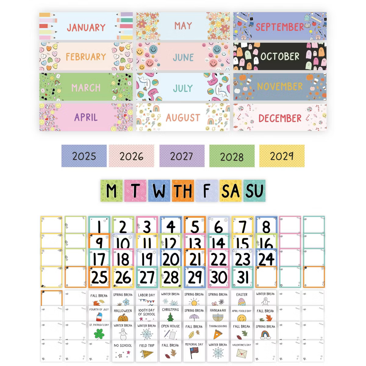 Callie Danielle Calendar Pocket Chart, Teacher Supplies | Target