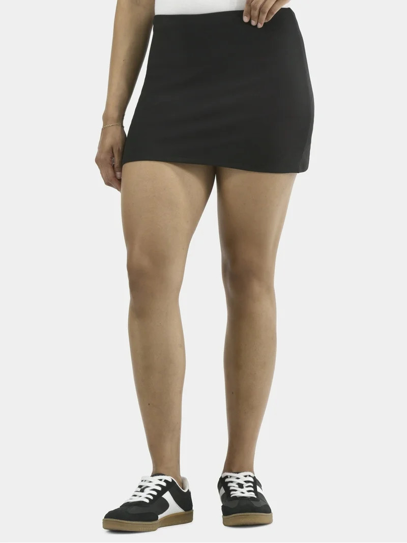 No Boundaries Micro Mini Skort, Women's | Walmart (US)