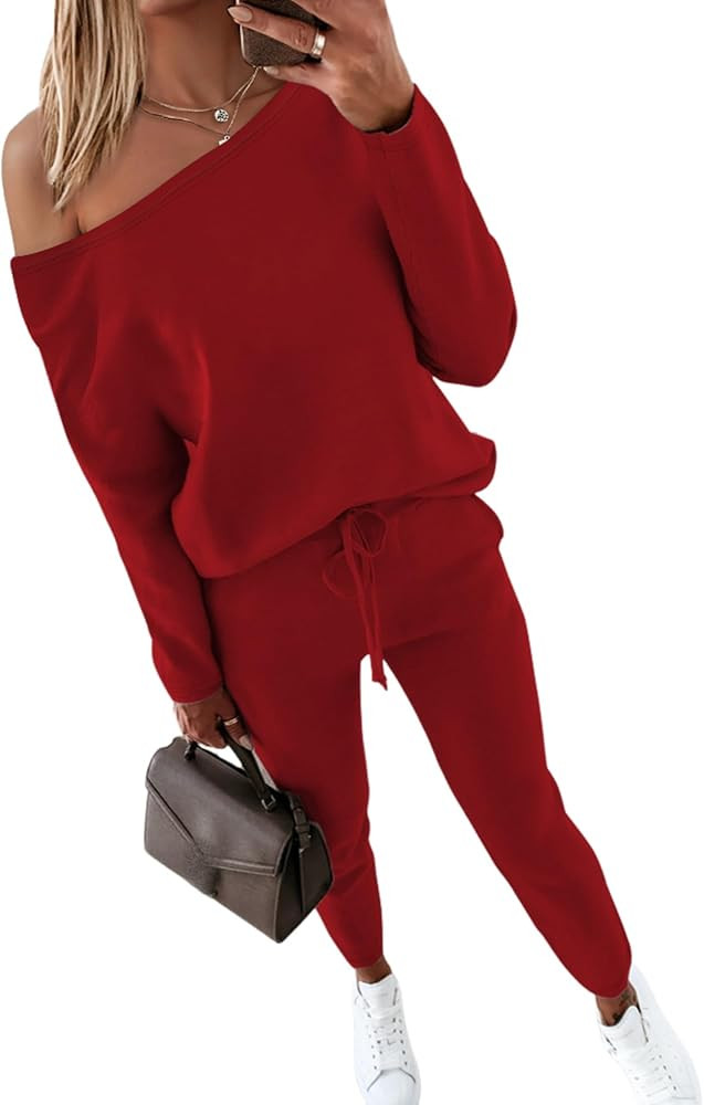 CHICME Women Tracksuit 2 piece Tops and Pants Set | Amazon (US)