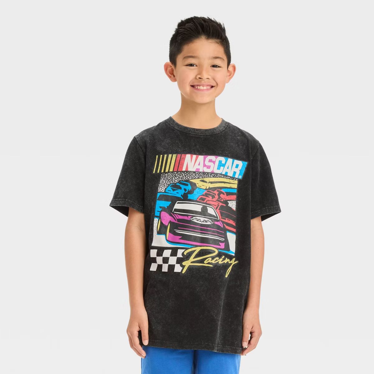 Boys' Nascar Racing Short Sleeve Graphic T-Shirt - Black | Target