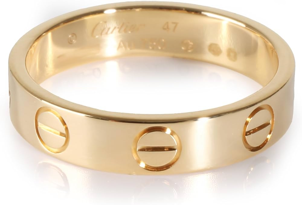 Amazon.com: Cartier, Pre-Loved, Love Wedding Band, Yellow Gold, 4 : Clothing, Shoes & Jewelry | Amazon (US)