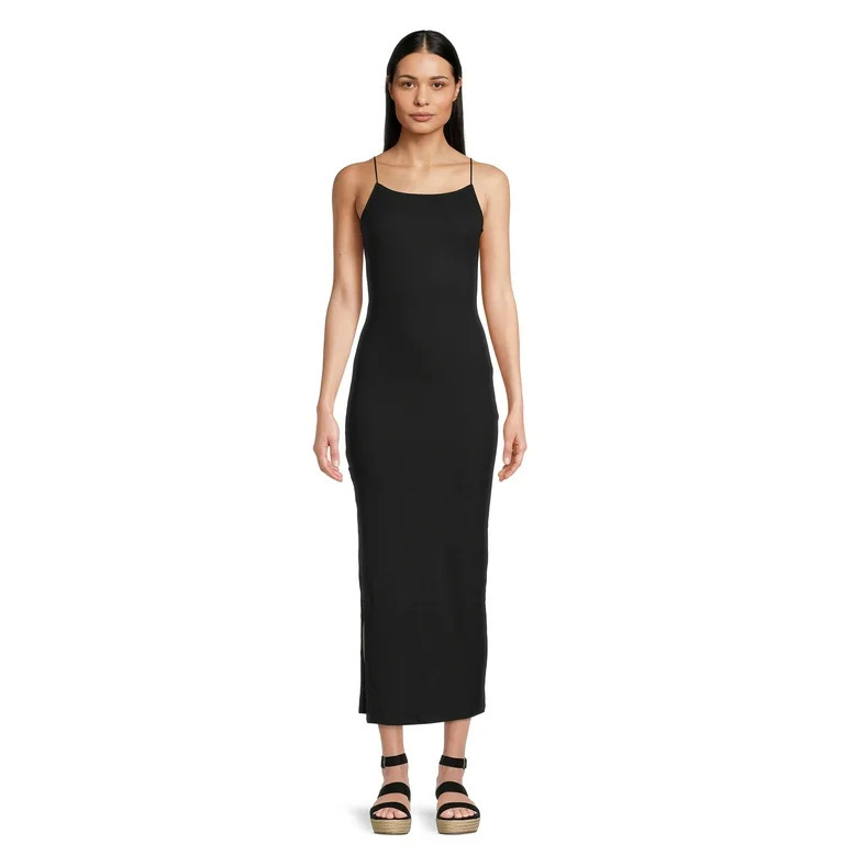 Liv & Lottie Women's Juniors Maxi Dress with Side Slit | Walmart (US)