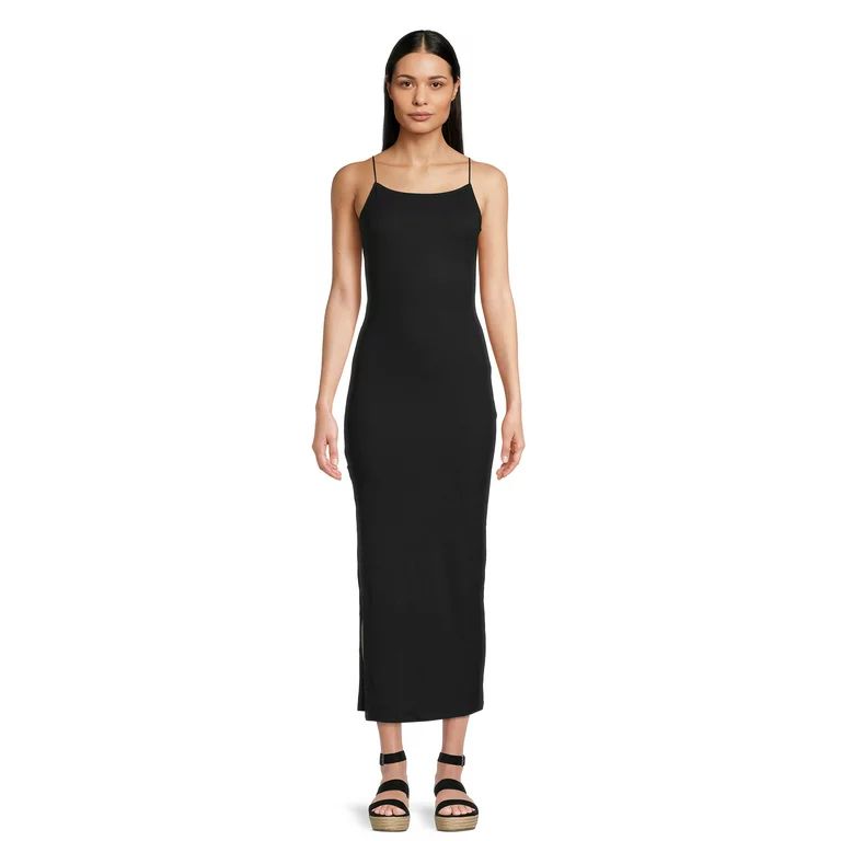 Liv & Lottie Women's Juniors Maxi Dress with Side Slit | Walmart (US)