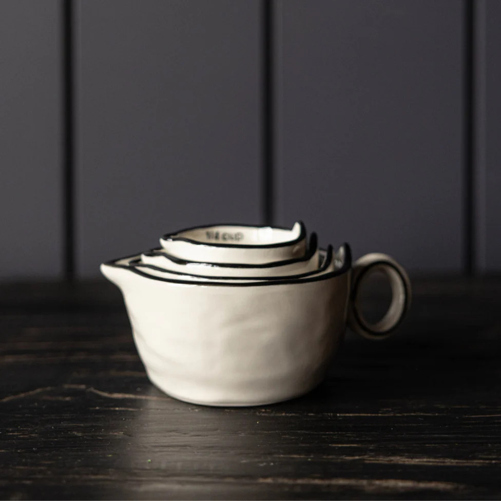 Stoneware Measuring Cups | By Luxe B Co | Luxe B Co