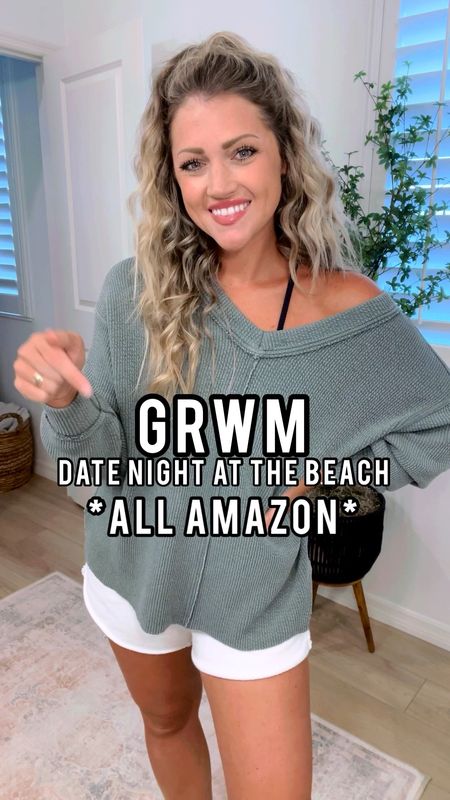 Date night at the beach *ALL AMAZON!!* // size small in this amazing set! True to size. Sooo comfy! Lightweight. Feels just like my aerie set! // sandals true to size and very cushioned. // cutest crossbody bag! // jewelry all amazon too!! 


#LTKunder50 #LTKstyletip