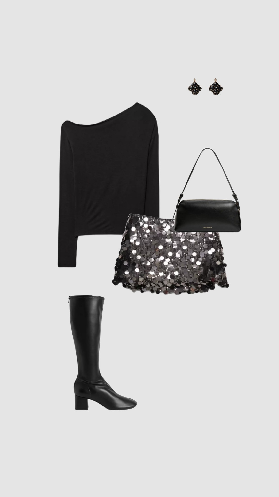 Get 15% off Charles & Keith with code COMAMBW15JESSIE✨ (must be logged into your account for the discount to apply)

Christmas Party Outfit 🎄

• festive outfits Christmas Day outfit sequin grey silver metallic mini skirt black knee high heel heeled boots asymmetric off the shoulder top going out outfits night out outfit date night pub uk New Year’s Eve • 



#LTKfestive #LTKwinter #LTKpartywear