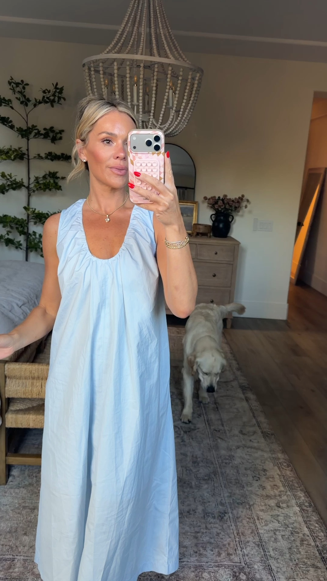 Dress is so good! Under $45 wearing a small!