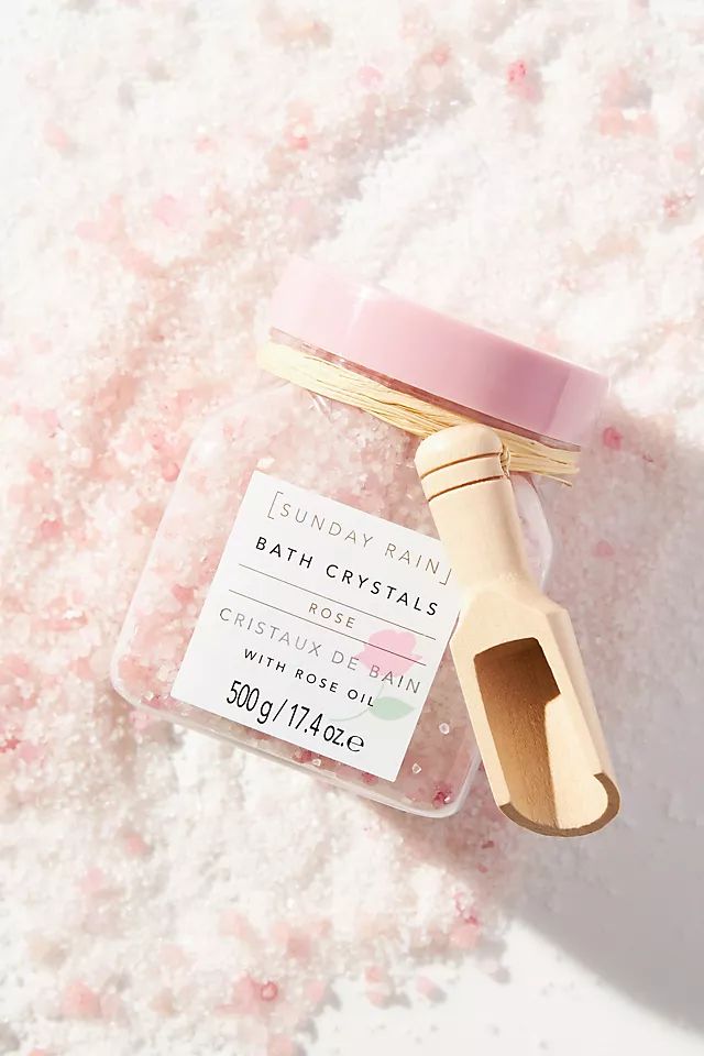 Sunday Rain Rose Bath Crystals | Anthropologie (US)