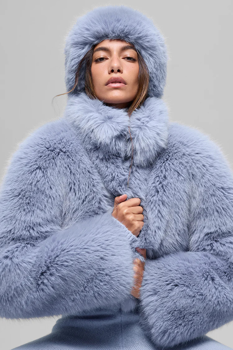 Opulent Faux Fur Cropped Jacket | Alo Yoga (US)