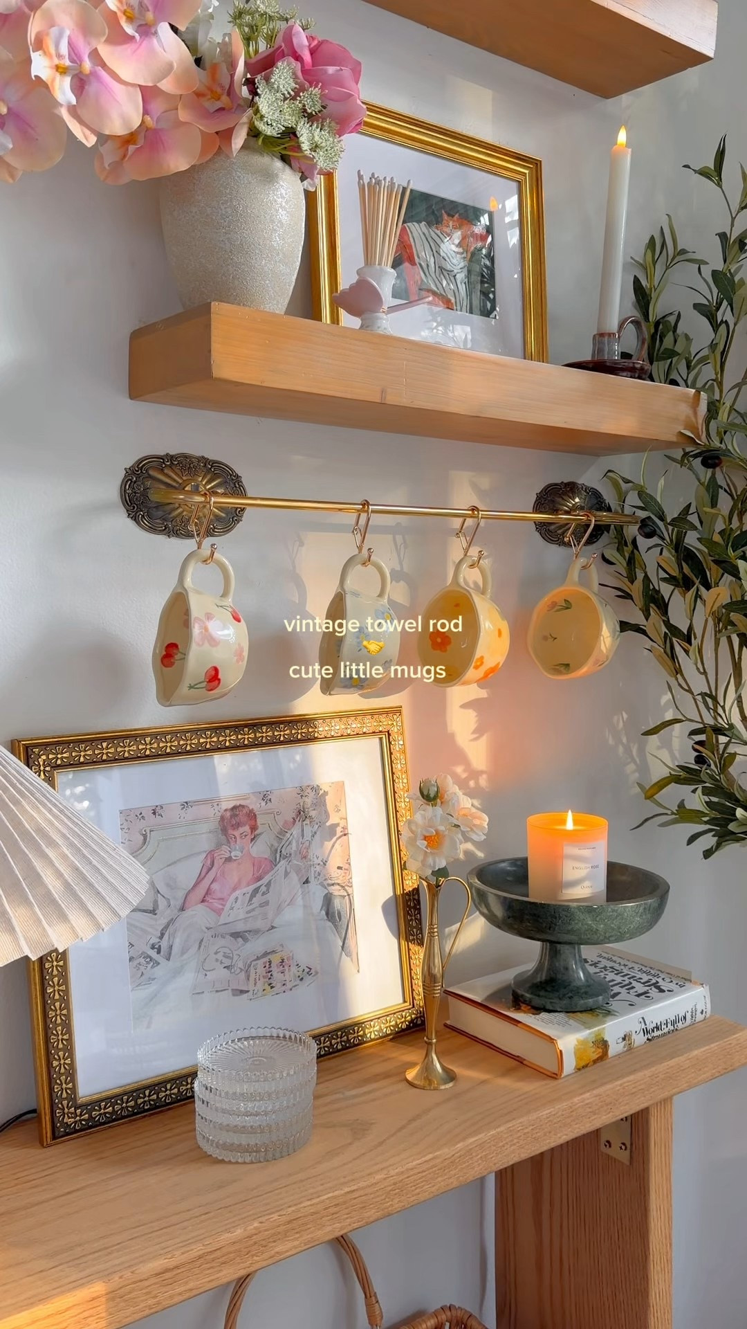 ✨vintage towel rod 🤝 cute little mugs✨
home decor tips, cute home tips, home inspo, how to home, cozy home aesthetic, cute mugs
#homeinspo #cutehome #cozyhome #homefinds 

#LTKHome #LTKSeasonal