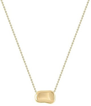 Electric Picks Dakota Short Molten Pendant Necklace - Gold | Dillard's