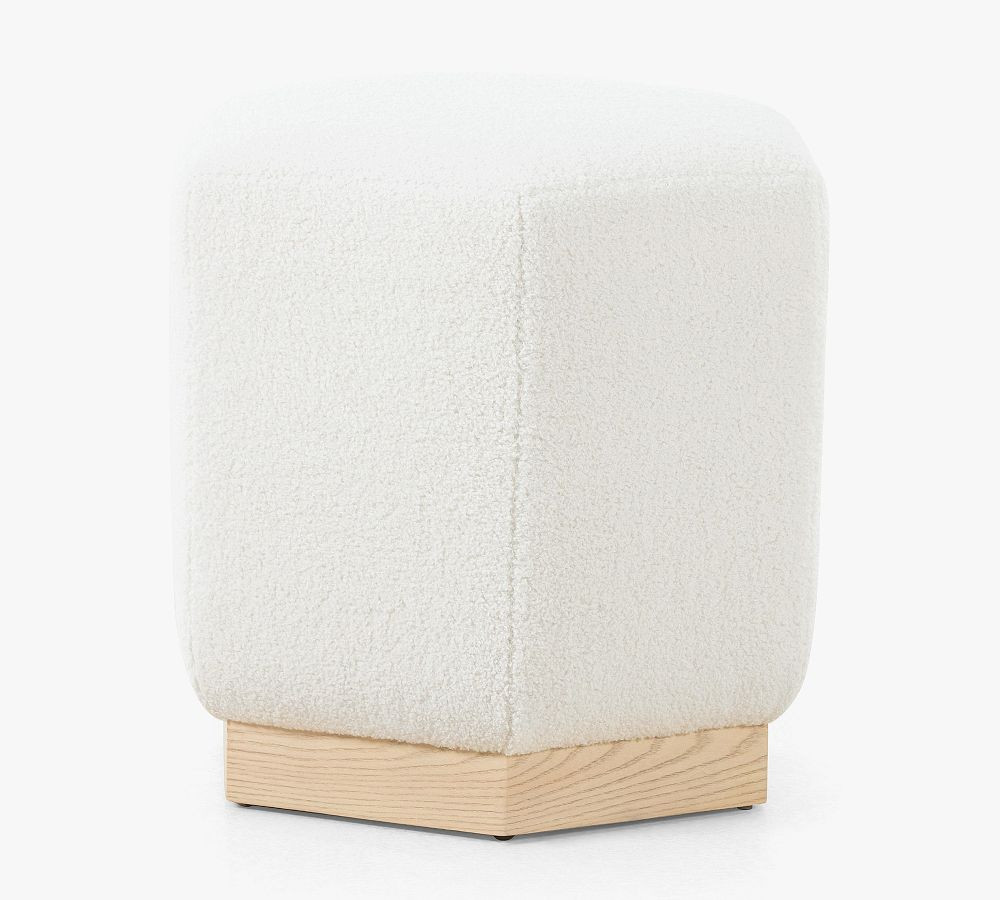 Urso Upholstered Round Ottoman | Pottery Barn (US)