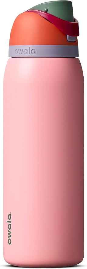 Owala FreeSip Stainless Steel Water Bottle 40 oz Sugar High | Amazon (US)