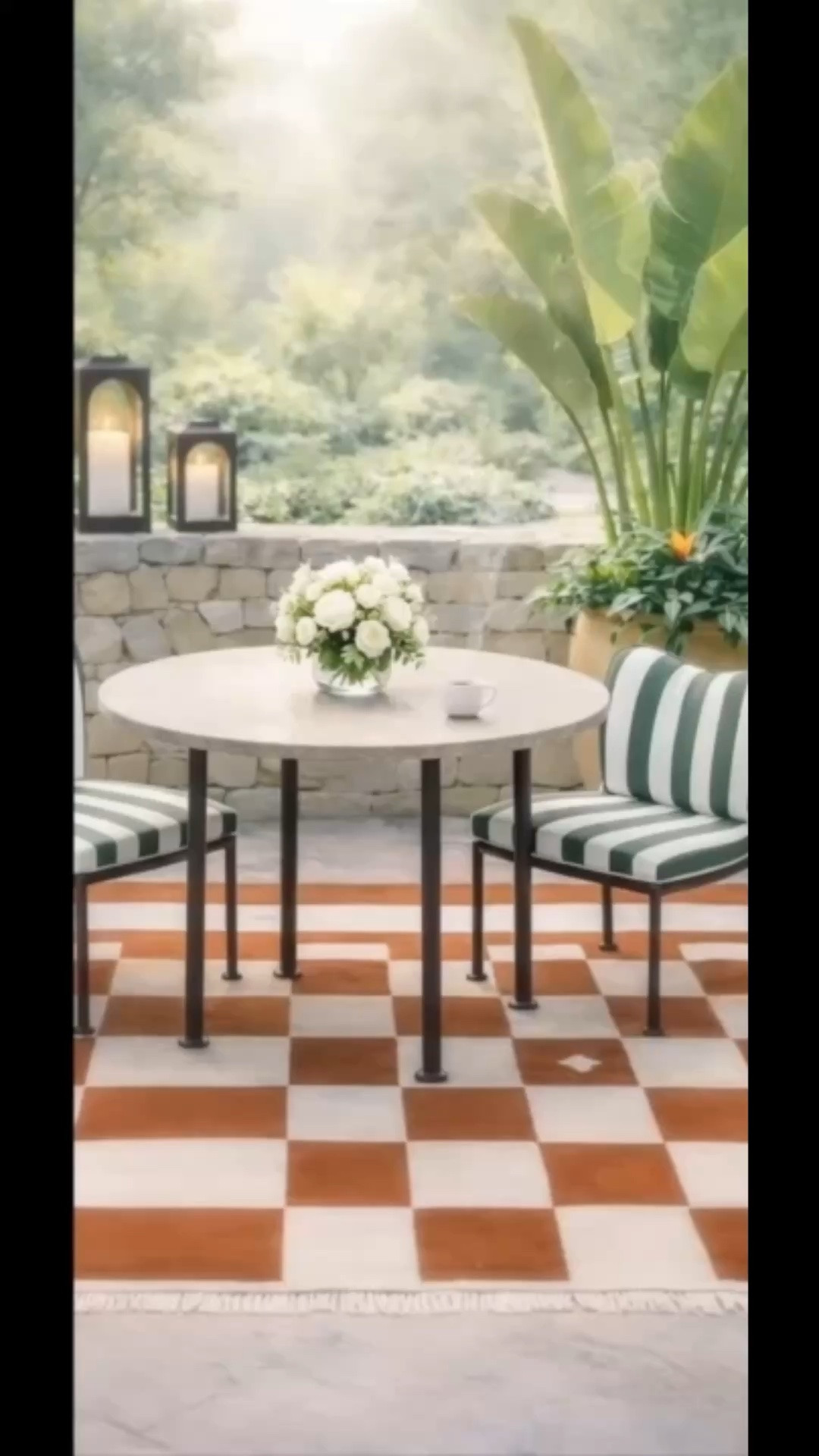 Start the week with a quiet coffee in the garden. What makes this outdoor dining setup feel so current is the combination of elegant iron silhouettes, soft curves, and graphic patterns. The striped dining chairs bring a relaxed, resort-inspired feel, while the geometric outdoor rug adds a modern layer that feels fresh and sophisticated. Paired with the sleek iron dining table, the graceful curved lines create an outdoor space that feels both timeless and on-trend. Finished with fresh florals, layered planters, and an espresso in hand, it’s the perfect way to ease into a new week.

#OutdoorDiningTable #IronFurniture #StripedDiningChair #OutdoorDiningChair #GeometricRug #OutdoorAreaRug #OutdoorLiving #PatioDining #GardenCoffee #MorningCoffeeMoment #EspressoCup #CoffeeMug #FloralArrangement #Planters #ModernChic #ResortStyle #OutdoorDecor #EntertainingEssentials #PatioInspiration #LTKHome

#LTKdayinmylife #LTKHome #LTKSaleAlert