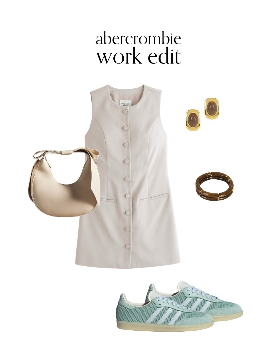 super cute abercrombie work outfit! this dress is 30% off right now for the abercrombie spring sale! #abercrombie #sale #dress #saving #weartowork 

#LTKStyleTip #LTKSaleAlert #LTKWorkwear