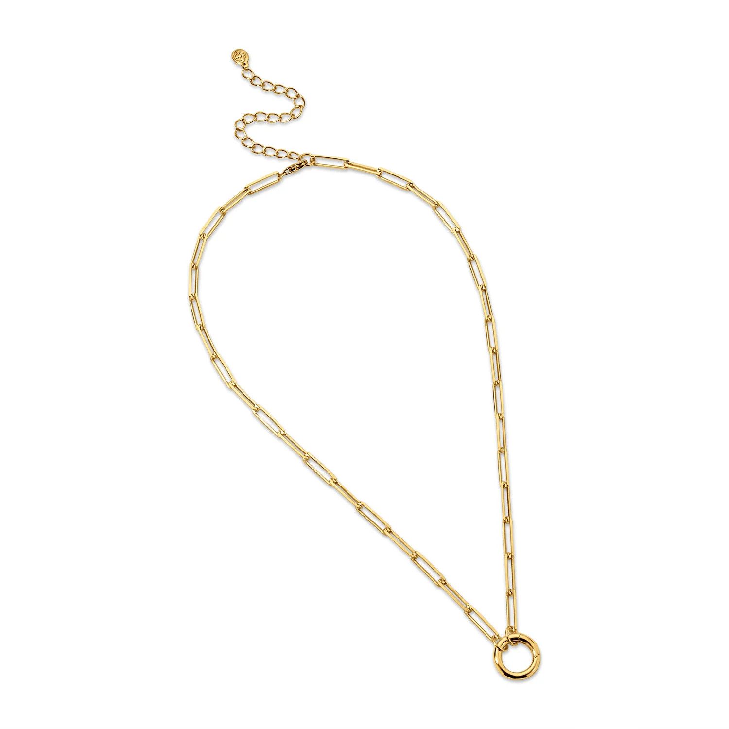 Gold Vermeil Paperclip Chain with spring clasp | Gracewear Collection