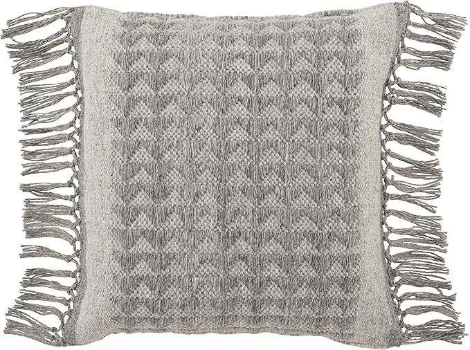 Jaipur Living Edris Indoor/ Outdoor Gray Geometric Poly Fill Pillow 18 inch | Amazon (US)
