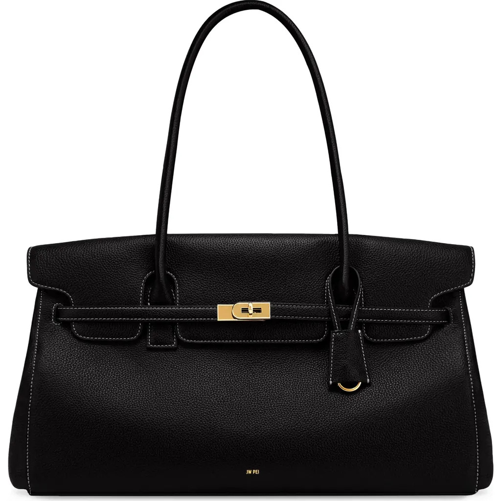 JW PEI Large Yara Faux Leather Shoulder Bag in Black at Nordstrom | Nordstrom
