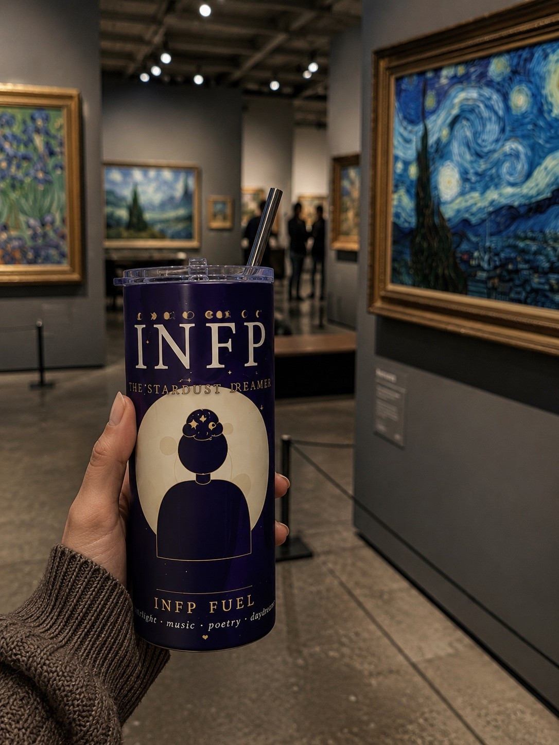 🌙 Coffee, poetry, moonlight, and daydreams. The perfect tumbler for every INFP soul. 💜✨

#INFP #MBTI #DreamerSoul #IntrovertLife #CozyAesthetic #CoffeeTime