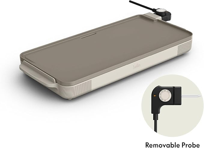 bella 10" x 20" Electric Griddle with EverGood™ Ceramic Nonstick Coating, Removable Temperature... | Amazon (US)