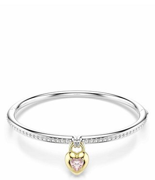 Idyllia Mixed Cuts Heart Bangle Bracelet | Dillard's