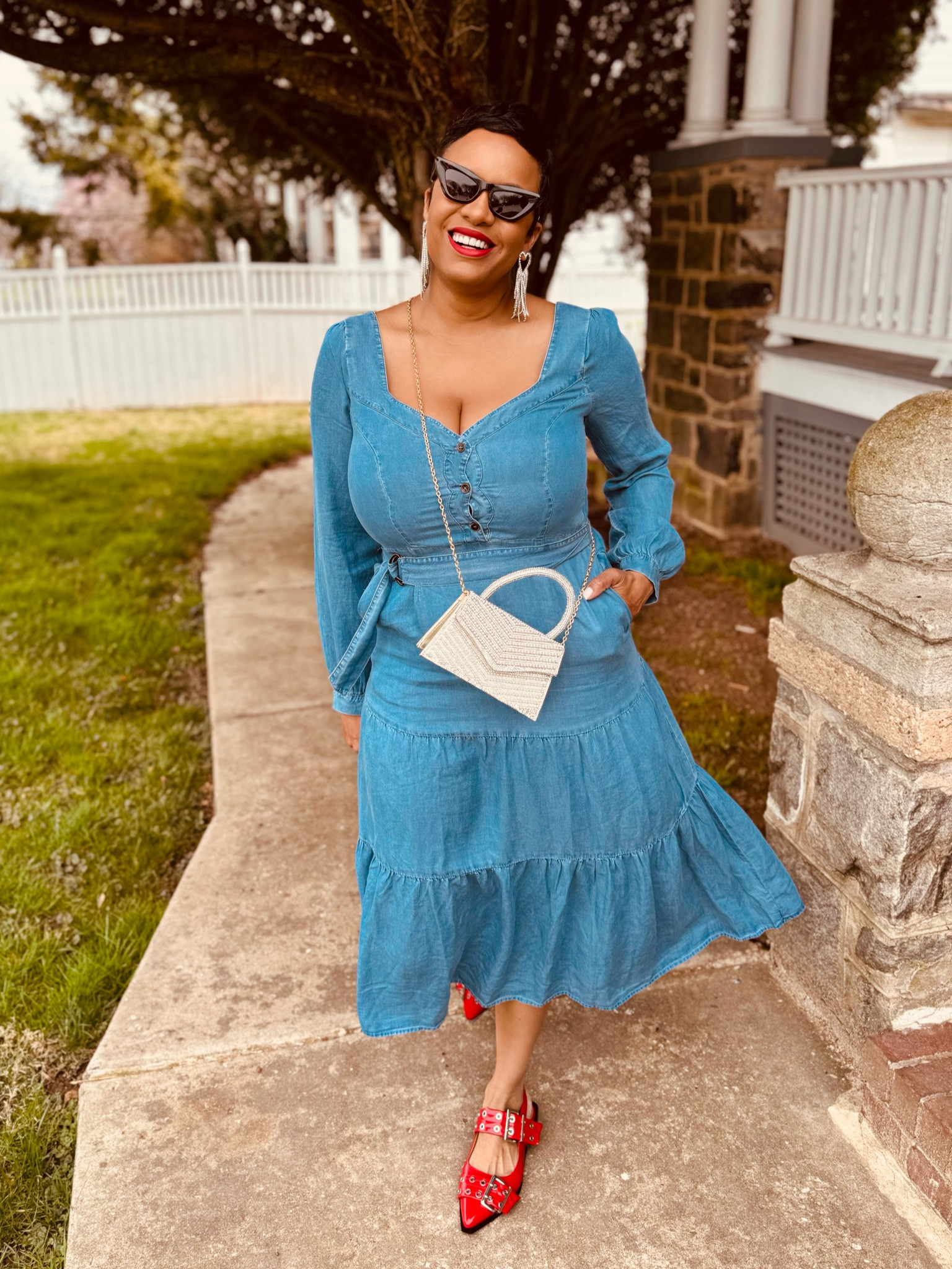 Denim dress perfect for Spring 