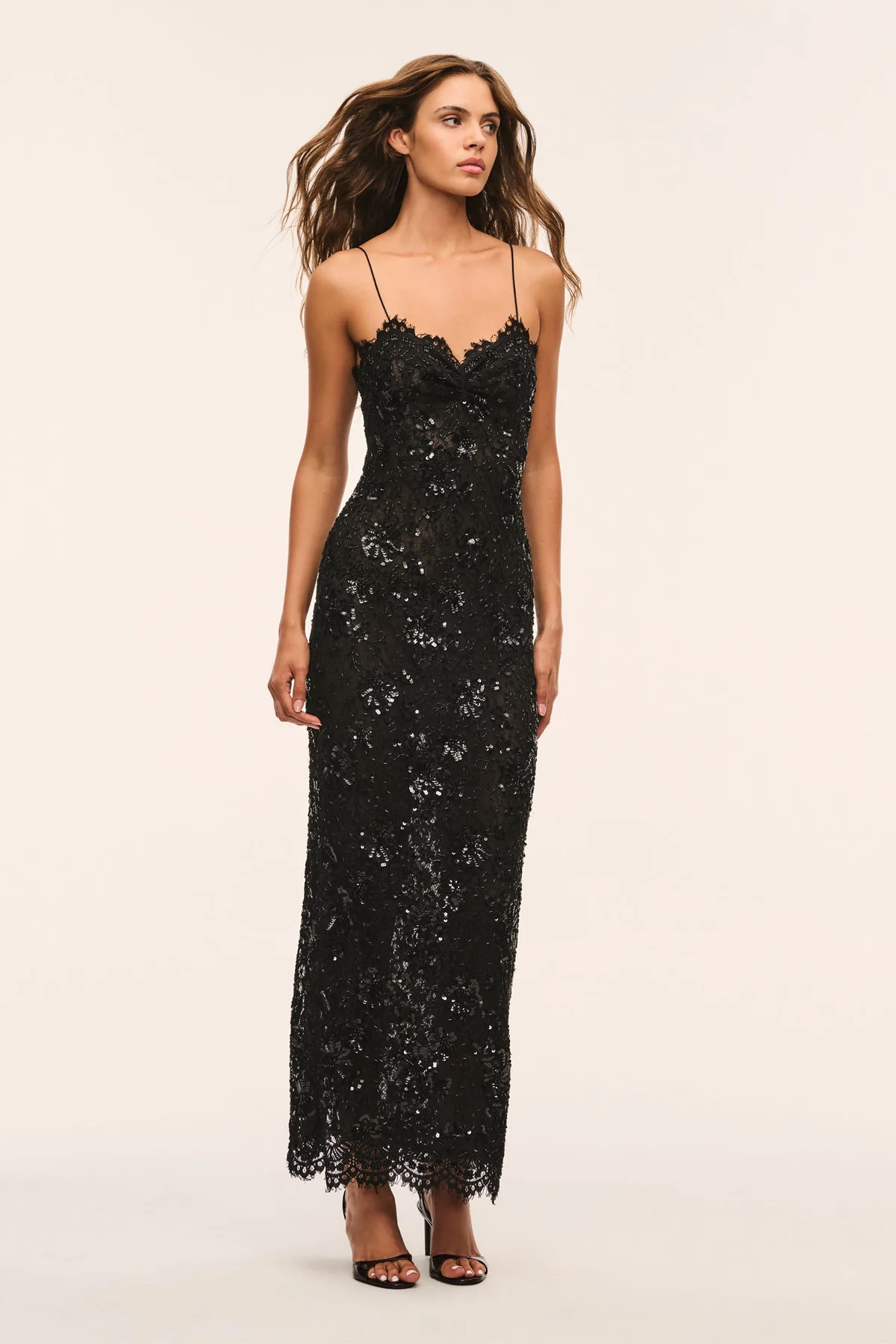 Ciona Embellished Lace Maxi Dress | LoveShackFancy