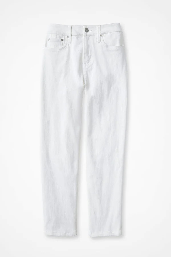 Knit Denim High Rise Straight-Leg Cropped Jeans | Coldwater Creek