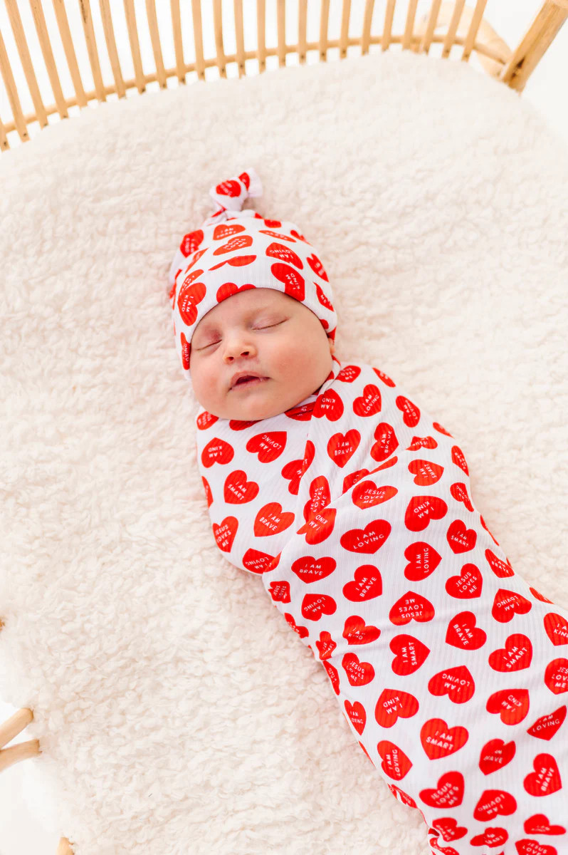Affirmation Heart Knot Hat | Little Pajama Co.